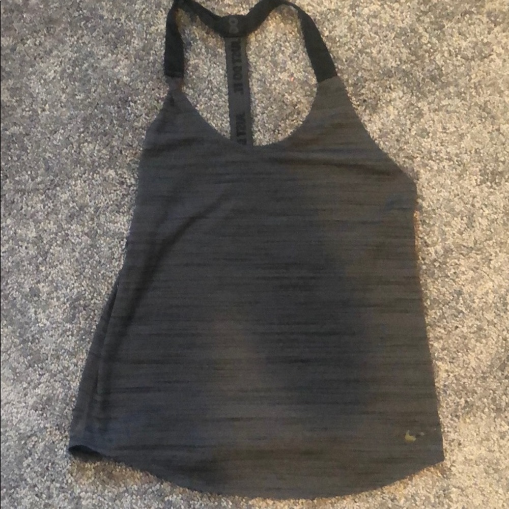 Grey Nike tank top